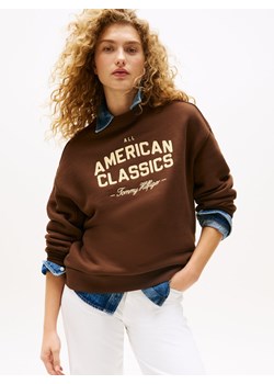 Tommy Hilfiger Bluza damska Kobiety brązowy jednolity ze sklepu vangraaf w kategorii Bluzy damskie - zdjęcie 185851224