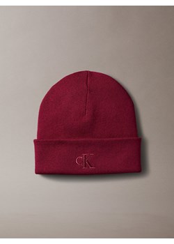 Calvin Klein Czapka damska Kobiety czerwony jednolity ze sklepu vangraaf w kategorii Czapki zimowe damskie - zdjęcie 185851233