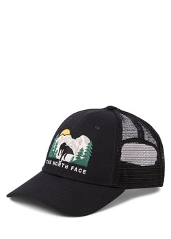 The North Face Czapka męska - EMB MUDDER TRUCKER Mężczyźni czarny jednolity ze sklepu vangraaf w kategorii Czapki z daszkiem męskie - zdjęcie 185851250
