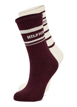 Tommy Hilfiger Skarpety w 2-paku Kobiety drobna dzianina écru jednolity ze sklepu vangraaf w kategorii Skarpetki damskie - zdjęcie 185851314