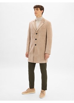Finshley & Harding London Męski płaszcz sztruksowy Mężczyźni brązowy jednolity ze sklepu vangraaf w kategorii Płaszcze męskie - zdjęcie 185851320