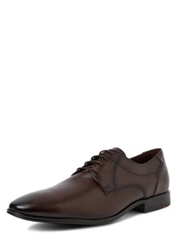 Lloyd Męskie skórzane buty sznurowane - Core 111 Mężczyźni skóra czekoladowy jednolity ze sklepu vangraaf w kategorii Buty eleganckie męskie - zdjęcie 185851340