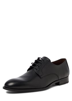 Lloyd Męskie skórzane buty sznurowane - Core Plus 110 Mężczyźni skóra czarny jednolity ze sklepu vangraaf w kategorii Buty eleganckie męskie - zdjęcie 185851342