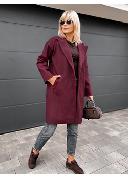 płaszcz randall bordowy one size ze sklepu UBRA w kategorii Płaszcze damskie - zdjęcie 185851601