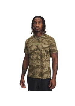 Męska koszulka treningowa Under Armour Project Rock IsoChill SS - brązowa ze sklepu Sportstylestory.com w kategorii T-shirty męskie - zdjęcie 185854311