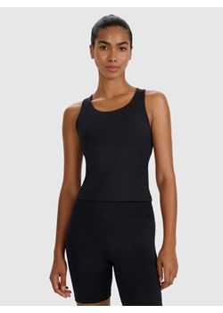 Damski top treningowy 4F 4FWMM00TFSLF0763 - czarny ze sklepu Sportstylestory.com w kategorii Bluzki damskie - zdjęcie 185854543