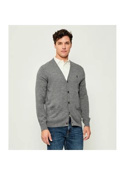 POLO RALPH LAUREN Wełniany kardigan | Slim Fit ze sklepu Gomez Fashion Store w kategorii Swetry męskie - zdjęcie 185855551