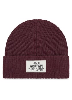 Czapka Jack Wolfskin Badge A61610 Fioletowy ze sklepu eobuwie.pl w kategorii Czapki zimowe męskie - zdjęcie 185859190