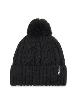 Czapka Jack Wolfskin Pompom 1905092 Czarny ze sklepu eobuwie.pl w kategorii Czapki zimowe męskie - zdjęcie 185859193