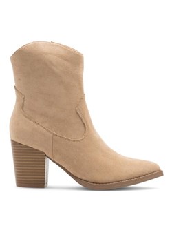 Kowbojki DeeZee MILLIE LS5637-07 Beżowy ze sklepu eobuwie.pl w kategorii Botki - zdjęcie 185859314