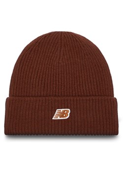 Czapka New Balance Winter Watchman Beanie Patch V3.0 LAH53008ROK Brązowy ze sklepu eobuwie.pl w kategorii Czapki zimowe męskie - zdjęcie 185859852