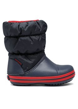 Śniegowce Crocs Winter Puff Boot 14613-485 Granatowy ze sklepu eobuwie.pl w kategorii Buty zimowe dziecięce - zdjęcie 185860023