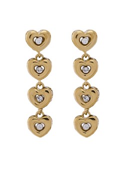 Kolczyki Guess JUBE05 473JW Złoty ze sklepu eobuwie.pl w kategorii Kolczyki - zdjęcie 185860170