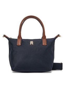 Torebka Tommy Hilfiger Popette Mini Tote AW0AW17709 Granatowy ze sklepu eobuwie.pl w kategorii Torebki damskie - zdjęcie 185860462