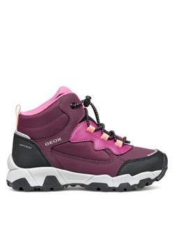 Trekkingi Geox J Magnetar G. B Abx J464LB 050FU C7005 D Fioletowy ze sklepu eobuwie.pl w kategorii Buty trekkingowe dziecięce - zdjęcie 185860552