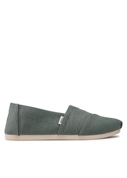 Półbuty Toms Alpargata 10017719 Zielony ze sklepu eobuwie.pl w kategorii Espadryle damskie - zdjęcie 185860681