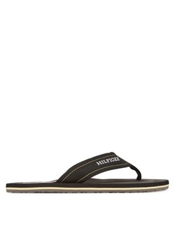 Japonki Tommy Hilfiger Hilfiger H Padded Beach Sandal FM0FM05536 Czarny ze sklepu eobuwie.pl w kategorii Klapki męskie - zdjęcie 185860720