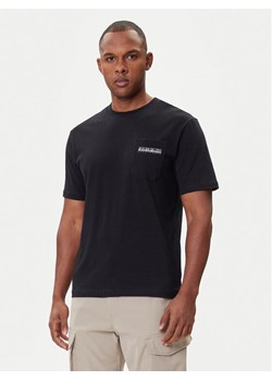 Napapijri T-Shirt S-Fanes NP0A88SE Czarny Regular Fit ze sklepu MODIVO w kategorii T-shirty męskie - zdjęcie 185868552