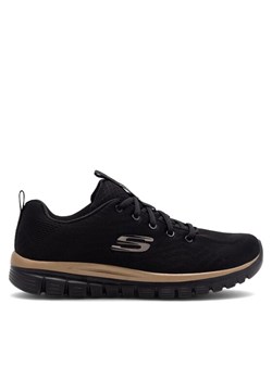 Skechers Sneakersy GRACEFUL 12615 BKRG Czarny ze sklepu MODIVO w kategorii Buty sportowe damskie - zdjęcie 185868793