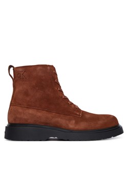 Calvin Klein Trzewiki Combat Ess Lace Up Zip Boot Su YM0YM01371 Brązowy - id: 0000305525574 - marki Calvin Klein - 185868851 Calvin Klein Trzewiki Combat Ess Lace Up Zip Boot Su YM0YM01371 Brązowy ze sklepu MODIVO w kategorii Buty zimowe męskie - zdjęcie 185868851