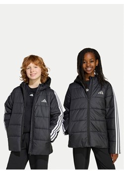 adidas Kurtka zimowa Essentials 3-Stripes JL7402 Czarny Regular Fit ze sklepu MODIVO w kategorii Kurtki chłopięce - zdjęcie 185869060