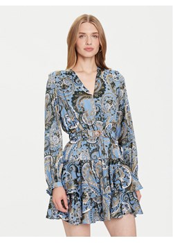 Guess Sukienka codzienna W5BK53 W2770 Niebieski Regular Fit ze sklepu MODIVO w kategorii Sukienki - zdjęcie 185869062