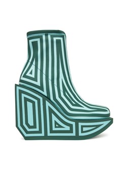 United Nude Botki Wa Bootie Hi 1087993382 Zielony ze sklepu MODIVO w kategorii Botki - zdjęcie 185869064