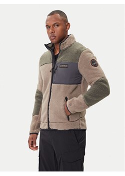 Napapijri Polar Yupik NP0A4GNT Zielony Regular Fit ze sklepu MODIVO w kategorii Bluzy męskie - zdjęcie 185869144