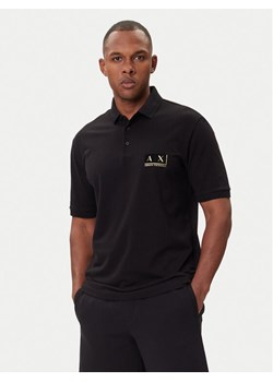 Armani Exchange Polo XM001885 AF13026 MC004 Czarny Regular Fit ze sklepu MODIVO w kategorii T-shirty męskie - zdjęcie 185869263