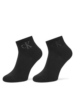 Calvin Klein Jeans Zestaw 2 par niskich skarpet damskich 701230599 Czarny ze sklepu MODIVO w kategorii Skarpetki damskie - zdjęcie 185869373