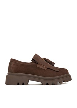 Badura Loafersy EO-ARLETTE-01 Brązowy ze sklepu MODIVO w kategorii Lordsy damskie - zdjęcie 185869594