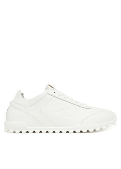 Calvin Klein Sneakersy Low Profile Runner Lth Mg YW0YW02049 Biały ze sklepu MODIVO w kategorii Buty sportowe damskie - zdjęcie 185870120