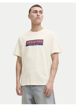 Jack&Jones T-Shirt Rinwood 12283628 Écru Regular Fit ze sklepu MODIVO w kategorii T-shirty męskie - zdjęcie 185870130