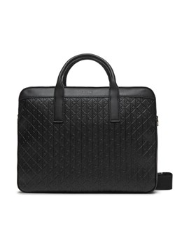 Calvin Klein Torba na laptopa Emblem Emboss Commuter LV04D3265G Czarny ze sklepu MODIVO w kategorii Torby na laptopa - zdjęcie 185870711