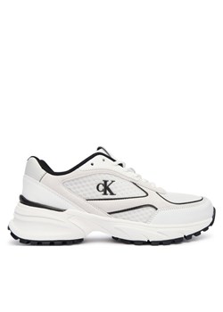 Calvin Klein Sneakersy Hike Runner Mesh Mix Met Mg YW0YW02009 Biały ze sklepu MODIVO w kategorii Buty sportowe damskie - zdjęcie 185870773