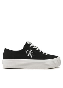 Calvin Klein Jeans Tenisówki Vulc Flatform Essential Mono YW0YW01030 Czarny ze sklepu MODIVO w kategorii Trampki damskie - zdjęcie 185870914