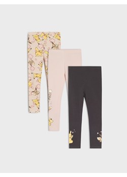 Sinsay - Bawełniane legginsy ze wzorkiem Pokemon - szary ze sklepu Sinsay w kategorii Spodnie dziewczęce - zdjęcie 185883300