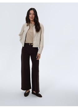 Mohito - Jeansy wide leg petite - ciemnobrązowy ze sklepu Mohito w kategorii Jeansy damskie - zdjęcie 185884902