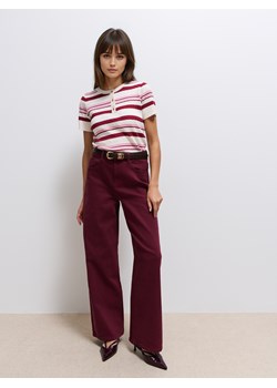Mohito - Jeansy wide leg - mahoń ze sklepu Mohito w kategorii Jeansy damskie - zdjęcie 185885060