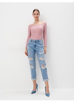 Mohito - Jeansy boyfriend - niebieski ze sklepu Mohito w kategorii Jeansy damskie - zdjęcie 185885081