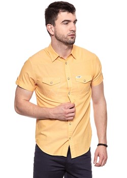 KOSZULA MĘSKA KRÓTKI RĘKAW WRANGLER SS ROLL WESTERN AMBER YELLOW W5A114MUY 112129951 ze sklepu YouNeedit.pl w kategorii Koszule męskie - zdjęcie 185887222