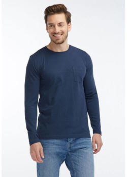 MUSTANG Slub Longsleeve MĘSKA KOSZULKA Z DŁUGIM RĘKAWEM LONGSLEEVE DRESS BLUES 1007048 5334 ze sklepu YouNeedit.pl w kategorii T-shirty męskie - zdjęcie 185887272