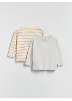 Reserved - Koszulki 2 pack - jasnoszary ze sklepu Reserved w kategorii T-shirty chłopięce - zdjęcie 185887531