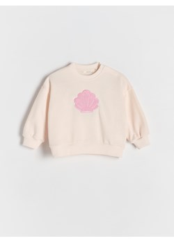 Reserved - Bluza z aplikacją - kremowy ze sklepu Reserved w kategorii Bluzy dziewczęce - zdjęcie 185888233