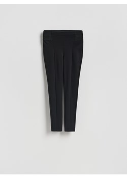 Reserved - Legginsy z ozdobną taśmą - czarny ze sklepu Reserved w kategorii Spodnie damskie - zdjęcie 185888740