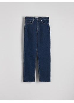 Reserved - Jeansy straight z wysokim stanem - indigo jeans ze sklepu Reserved w kategorii Jeansy damskie - zdjęcie 185889531