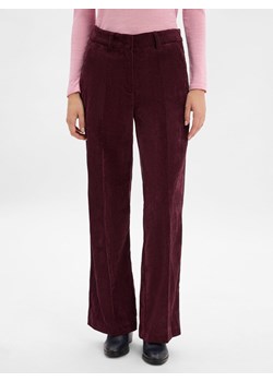 Cambio Spodnie Kobiety bordowy jednolity ze sklepu vangraaf w kategorii Spodnie damskie - zdjęcie 185889840