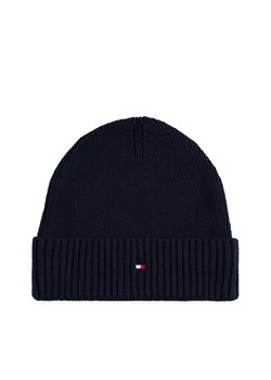 Tommy Hilfiger Męska czapka z dzianiny Mężczyźni Bawełna granatowy jednolity ze sklepu vangraaf w kategorii Czapki zimowe męskie - zdjęcie 185889853