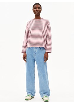 ARMEDANGELS Bluza damska - Frankaa Maarlen Kobiety Bawełna brudny róż w paski ze sklepu vangraaf w kategorii Bluzy damskie - zdjęcie 185889874