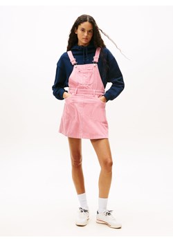 Tommy Jeans Damska sukienka na co dzień Kobiety Bawełna brudny róż wypukły wzór tkaniny ze sklepu vangraaf w kategorii Sukienki - zdjęcie 185889882